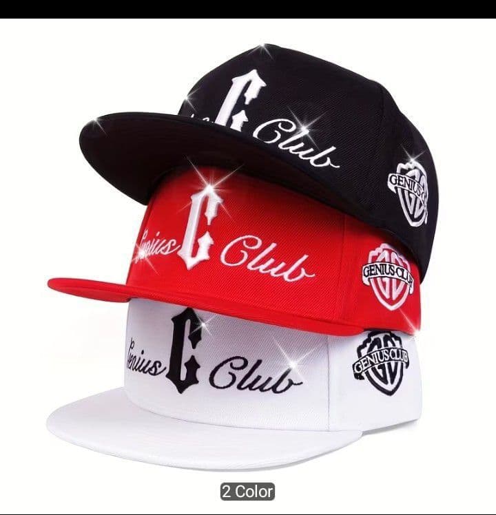 Genius Club Embroidered Snapback Caps